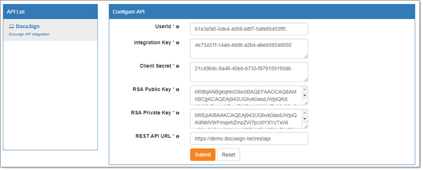 Configure DocuSign